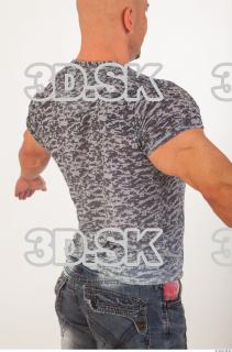 Upper body gray tshirt 0007